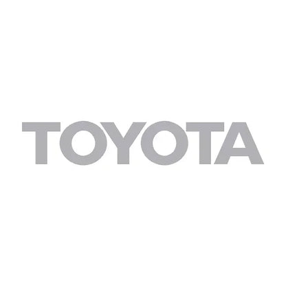 Cool gray Toyota rear tailgate emblem overlay for 2024+ Land Cruiser, designed by StickerFab, with a sleek solid finish.