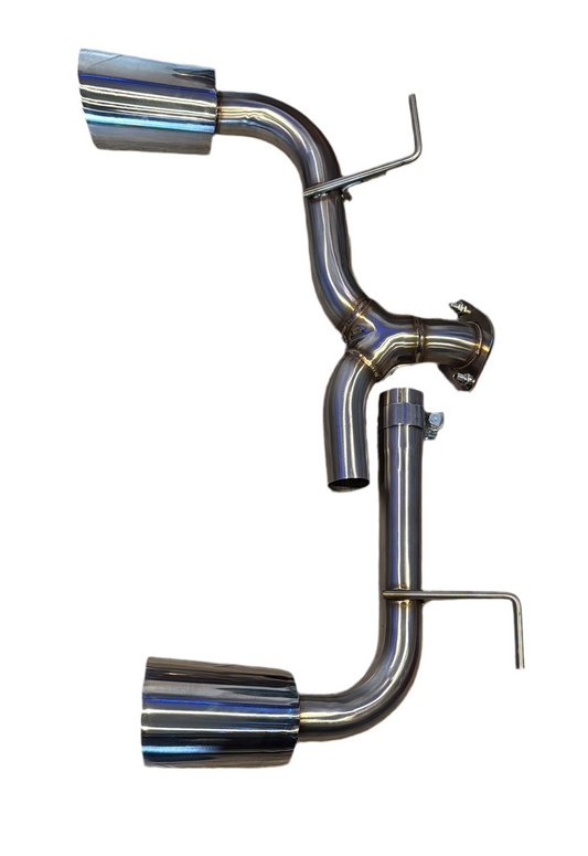 SPDZ1 axle-back exhaust with 5-inch polished tips for 2022+ Subaru BRZ and Toyota GR86 by Speedzone Performance LLC