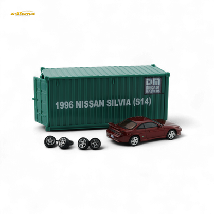 BM Creations Nissan Silvia S14 RED RHD 1:64 - Evergreen Kings