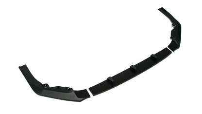OLM RD1 Style matte black ABS front lip for 2022+ Subaru WRX, showcasing the sleek, aerodynamic design for enhanced vehicle performance.