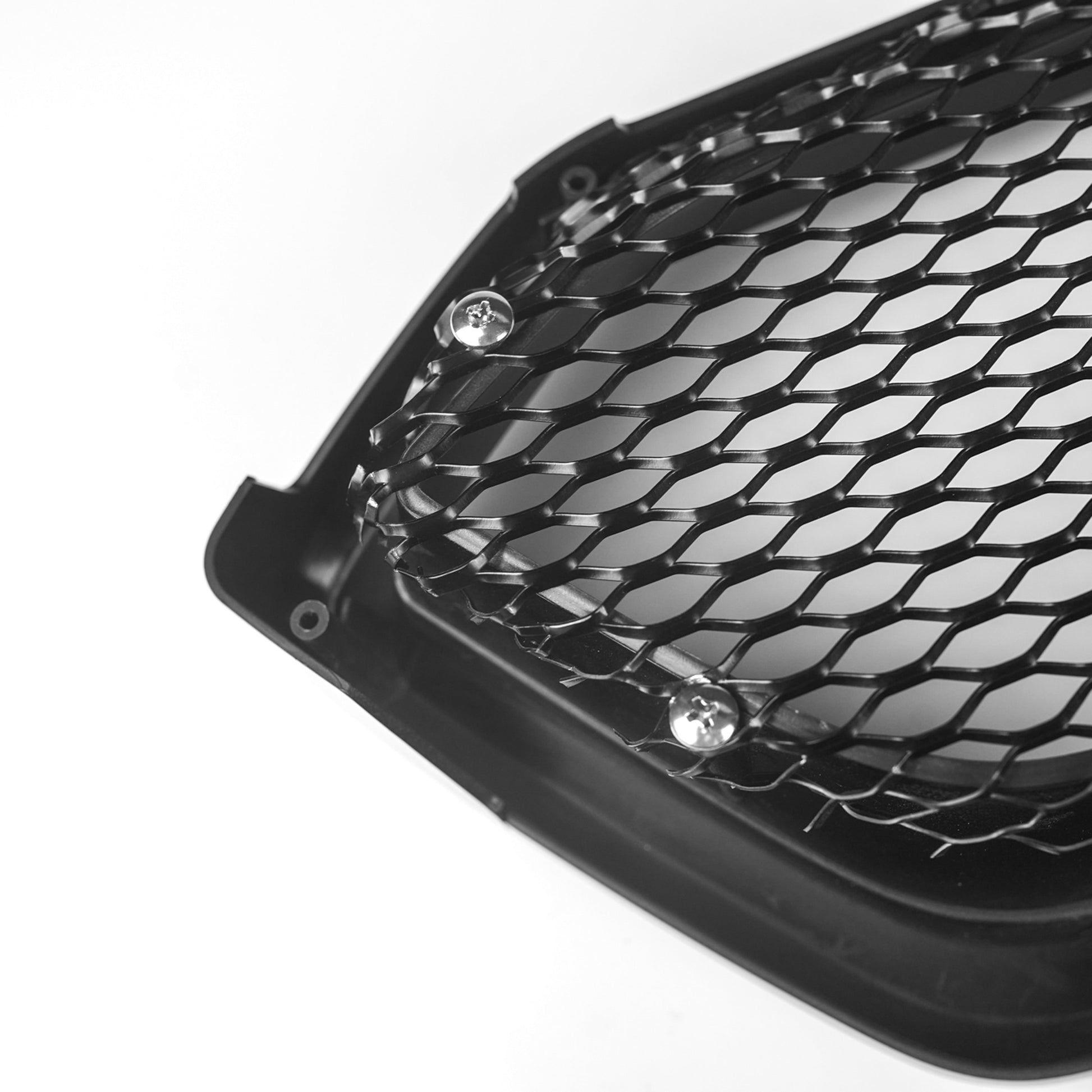 JDMuscle CS Style V2 front bumper grille for 2018-2021 Subaru WRX/STI in paint-matched and gloss black finish.