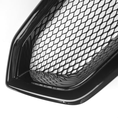 JDMuscle CS Style V2 front bumper grille for 2018-2021 Subaru WRX/STI in paint-matched and gloss black finish.