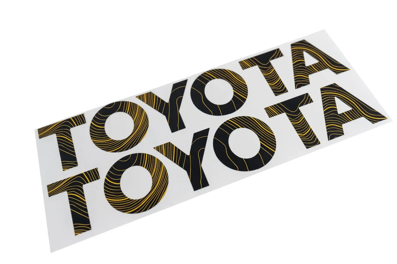 Toyota Land Cruiser and FJ Cruiser emblems kit by StickerFab, front grille emblems for 2024+ Land Cruiser and 2007-2014 FJ Cruiser