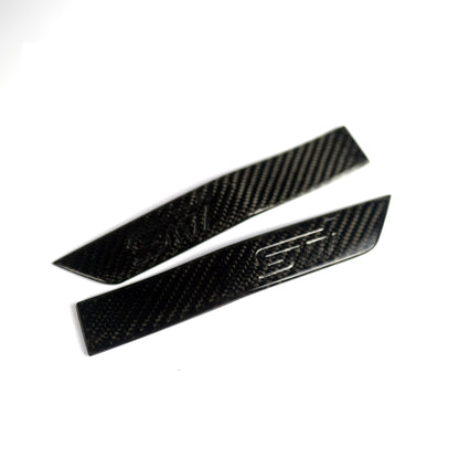JDMuscle [15-21 WRX/STI] Carbon Fiber Fender Emblem w/ STI etching | JDM-WRX15-FEDEM#CF - Evergreen Kings