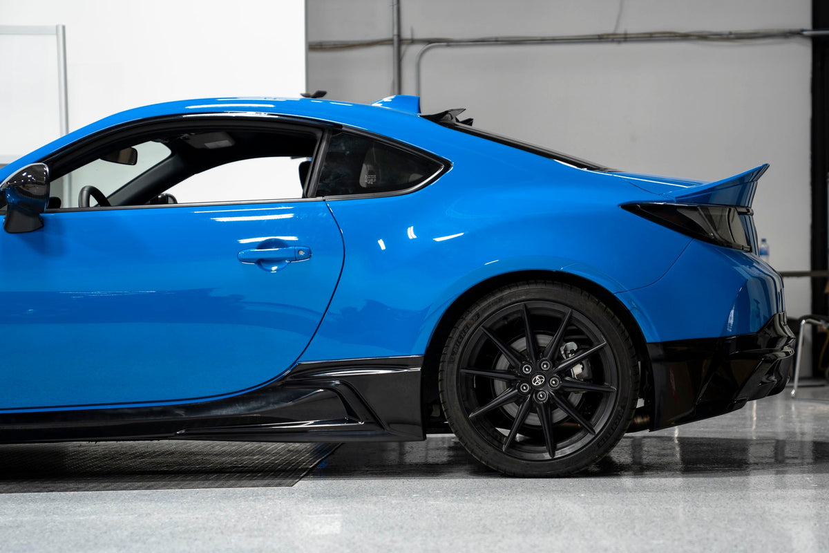 OLM TR Style unpainted side skirts for 2022+ Toyota GR86 and Subaru BRZ