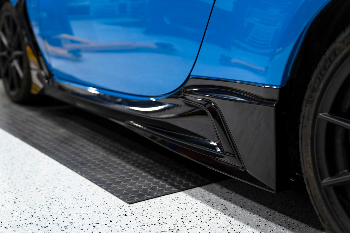 OLM TR Style unpainted side skirts for 2022+ Toyota GR86 and Subaru BRZ