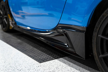OLM TR Style unpainted side skirts for 2022+ Toyota GR86 and Subaru BRZ