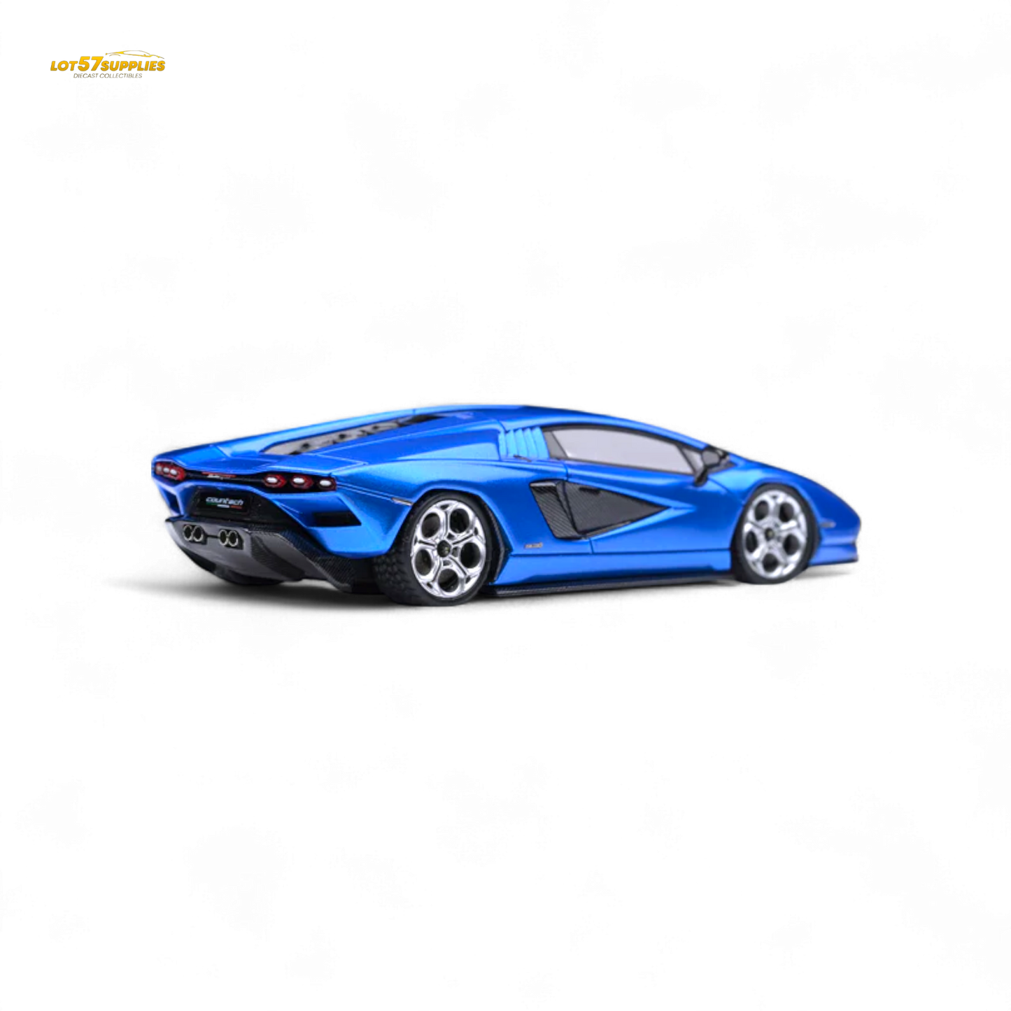 Dark blue Lamborghini Fuelme Model Countach LPI 800-4 diecast toy car, 1:64 scale, detailed collectible model.