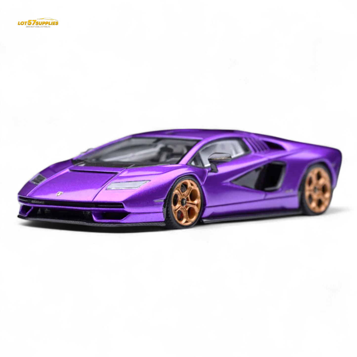 Fuelme Model Lamborghini Countach LPI 800-4 Viola Pasifae 1:64 - Evergreen Kings