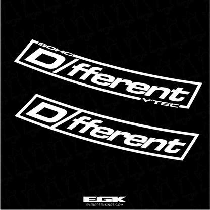 DIFFERENT D-Series Decal | Honda SOHC Vinyl