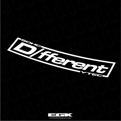 DIFFERENT D-Series Decal | Honda SOHC Vinyl