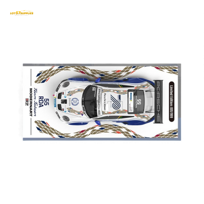 Pre-order ModernArt Porsche 911 GT3 Carrera Cup diecast model in 1:64 scale, detailed Porsche toy car with vibrant paintwork.
