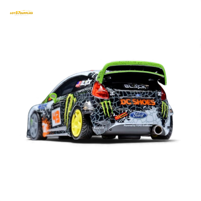 Pre-order Minicraftsman Ford Fiesta Gymkhana diecast model in 1:64 scale, showcasing detailed Ford vehicle with racing livery.