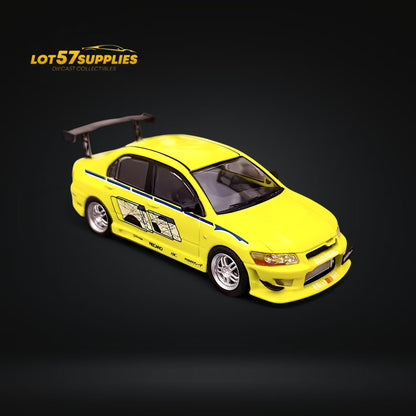 Fast Speed Mitsubishi Lancer Evolution EVO VII FNF Green Livery 1:64 - Evergreen Kings