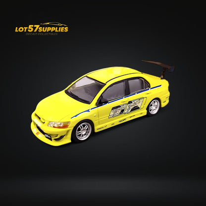 Fast Speed Mitsubishi Lancer Evolution EVO VII FNF Green Livery 1:64 - Evergreen Kings