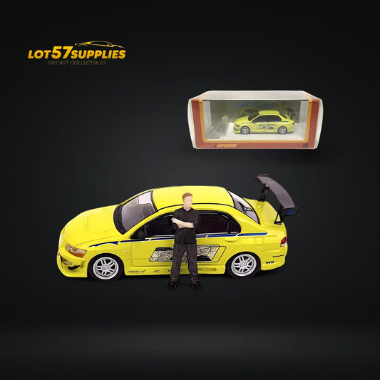Fast Speed Mitsubishi Lancer Evolution EVO VII FNF Green Livery 1:64 - Evergreen Kings