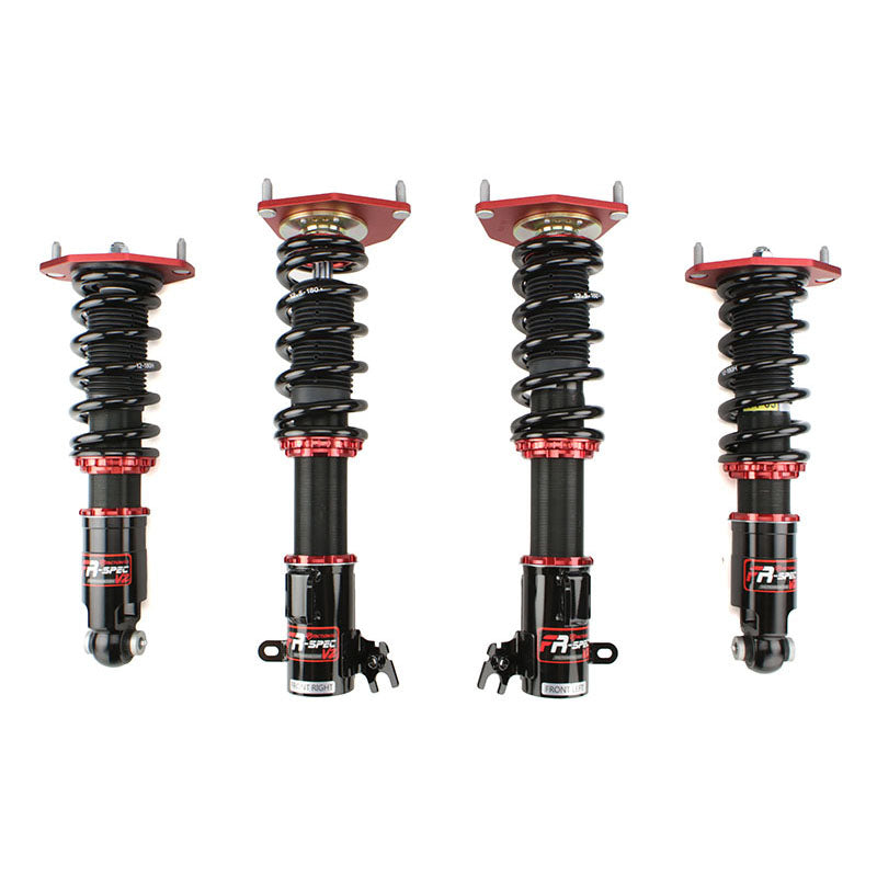 FactionFab V2 FR-Spec Coilovers for 2022+ Subaru WRX, showing the adjustable coilover suspension with mounting hardware.