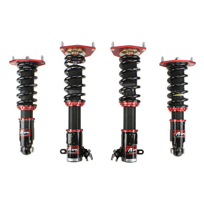 FactionFab V2 FR-Spec Coilovers for 2022+ Subaru WRX, showing the adjustable coilover suspension with mounting hardware.