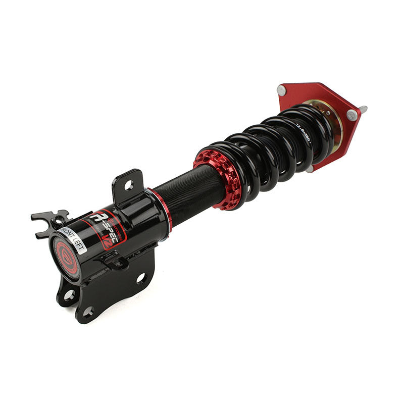 FactionFab V2 FR-Spec coilovers for 2022+ Subaru WRX, showcasing the adjustable coilover suspension system with brand logo visible.