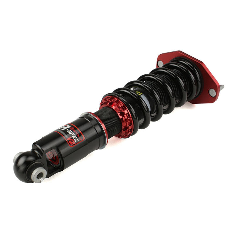 FactionFab V2 FR-Spec coilovers for 2022+ Subaru WRX, featuring adjustable shocks and sporty suspension components.