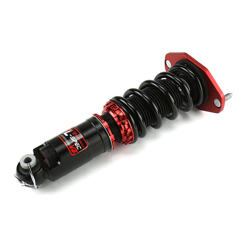 FactionFab V2 FL-Spec Coilovers for 2013-2020 FR-S BRZ 86 and 2022-2026 BRZ GR86, showing the adjustable coilover shocks.