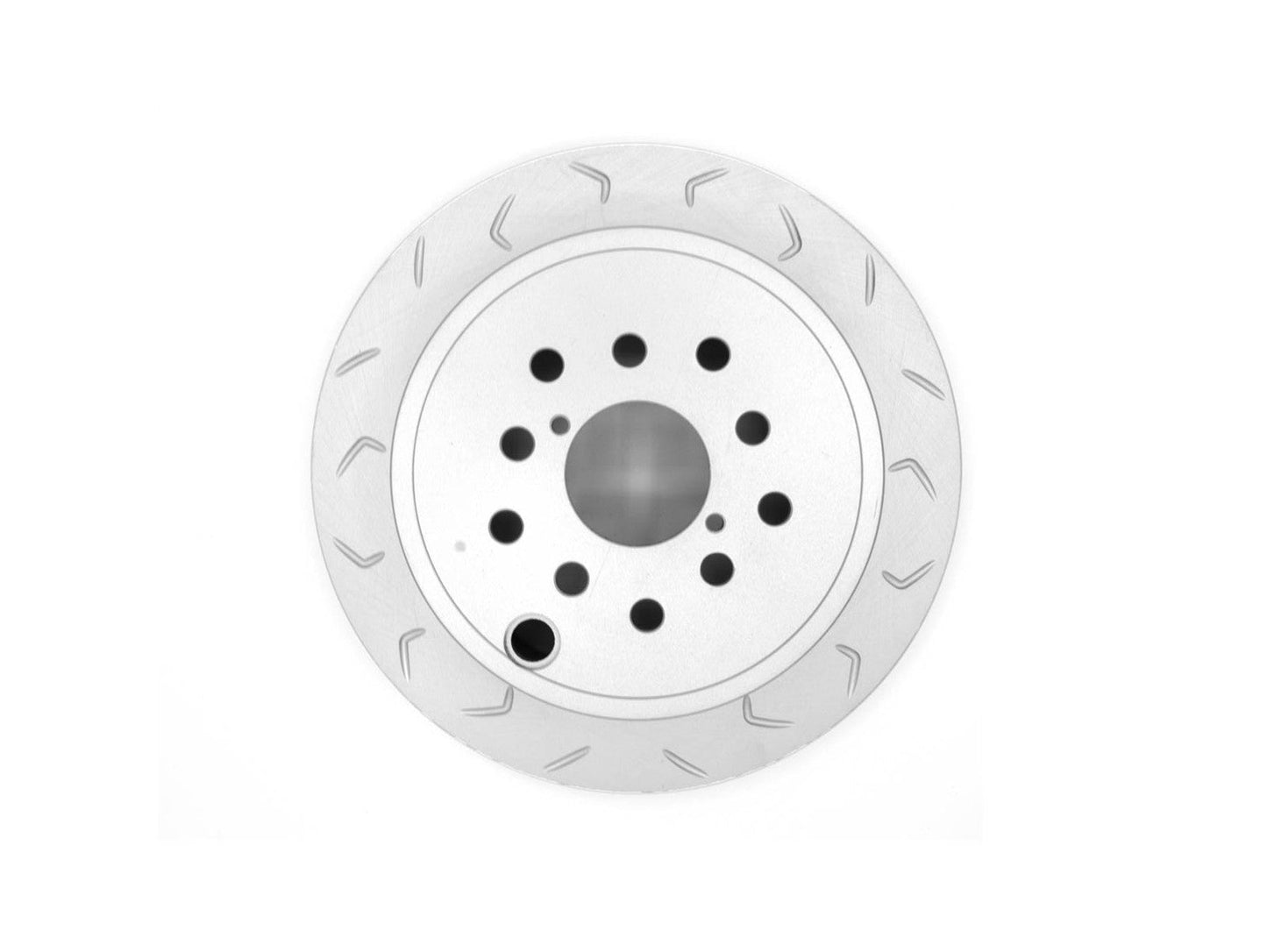 FactionFab V2 Slotted Rear Brake Rotor - 2022+ WRX 6MT / 2013+ BRZ FR-S 86 (Dual Drilled)