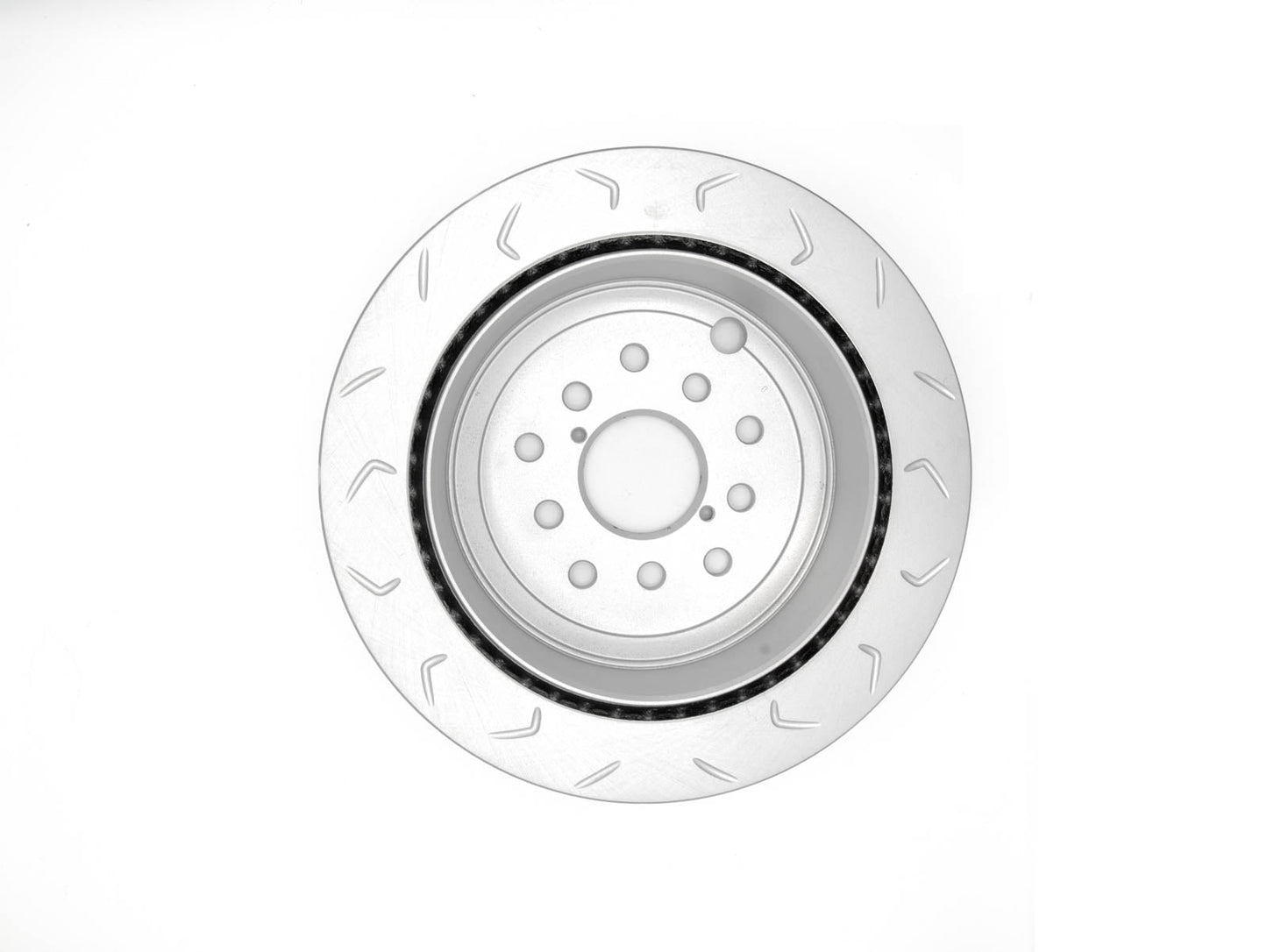 FactionFab V2 Slotted Rear Brake Rotor - 2022+ WRX 6MT / 2013+ BRZ FR-S 86 (Dual Drilled)