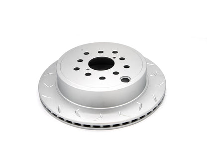 FactionFab V2 Slotted Rear Brake Rotor - 2022+ WRX 6MT / 2013+ BRZ FR-S 86 (Dual Drilled)