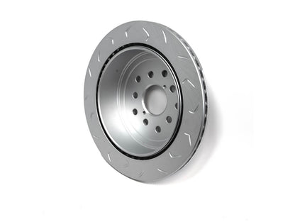FactionFab V2 Slotted Rear Brake Rotor - 2022+ WRX 6MT / 2013+ BRZ FR-S 86 (Dual Drilled)