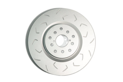 FactionFab V2 Slotted Front Brake Rotor - 2004-2017 Subaru STI (Dual Drilled)