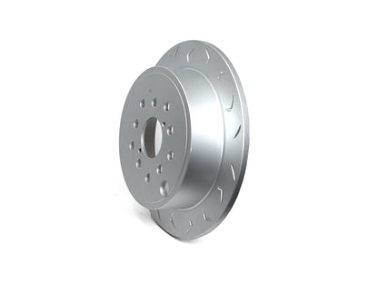 FactionFab V2 Slotted Rear Brake Rotor - 2008-2021 Subaru WRX (Dual Drilled)