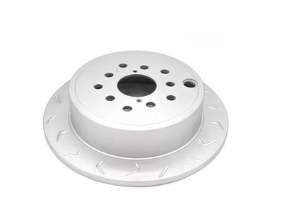 FactionFab V2 Slotted Rear Brake Rotor - 2008-2021 Subaru WRX (Dual Drilled)