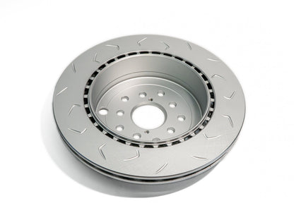 FactionFab V2 Slotted Rear Brake Rotor - 2008-2017 Subaru STI (Dual Drilled)