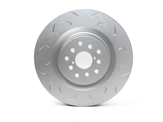 FactionFab Slotted Front Rotor V2 Dual Drilled - Subaru STI 2018-2021