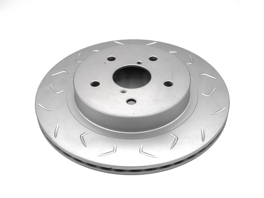 FactionFab V2 Slotted Rear Brake Rotor - 2022+ Subaru WRX CVT