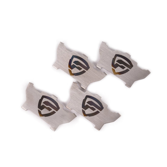 FactionFab titanium rear brake shims for Subaru WRX, BRZ, and Toyota 86, D1124