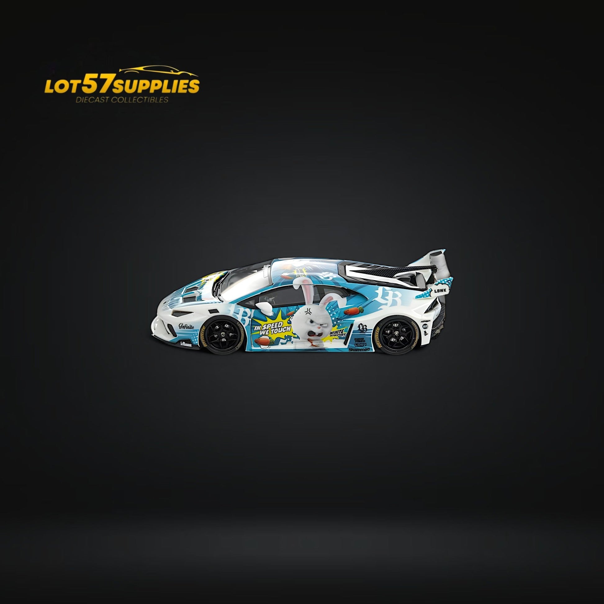 Luminous Flame Lamborghini Huracan GT LP610 diecast model in 1:64 scale, detailed Lamborghini toy car with fiery flame design.
