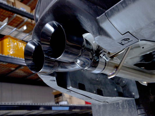 FactionFab Axle Back Exhaust - 2022+ Subaru WRX (Black Chrome Tip)