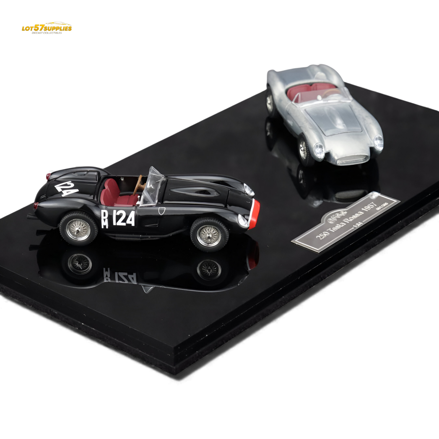 GFCC 250 Testa Rossa Black Beauty Double Car Set 1:64 - Evergreen Kings