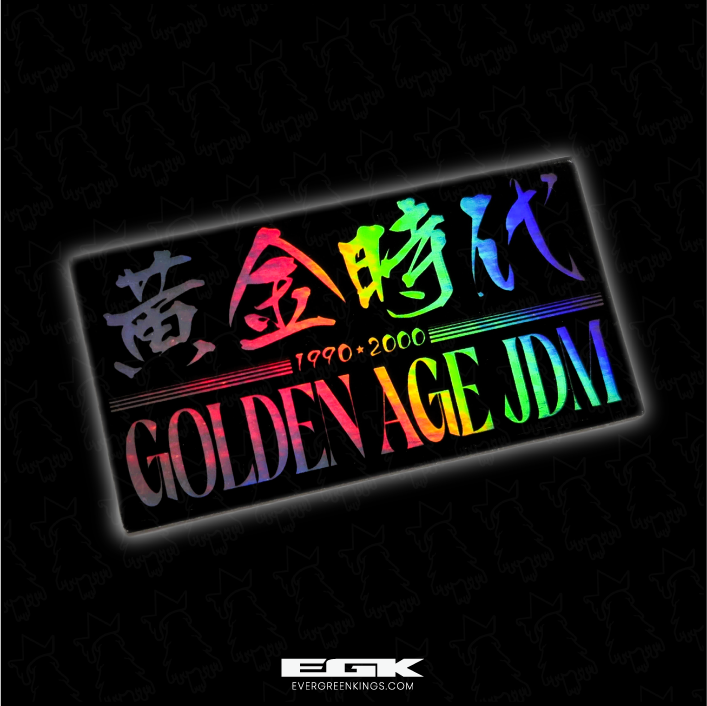 Golden Age JDM 1990-2000 Tribute Sticker | Holographic | 3"