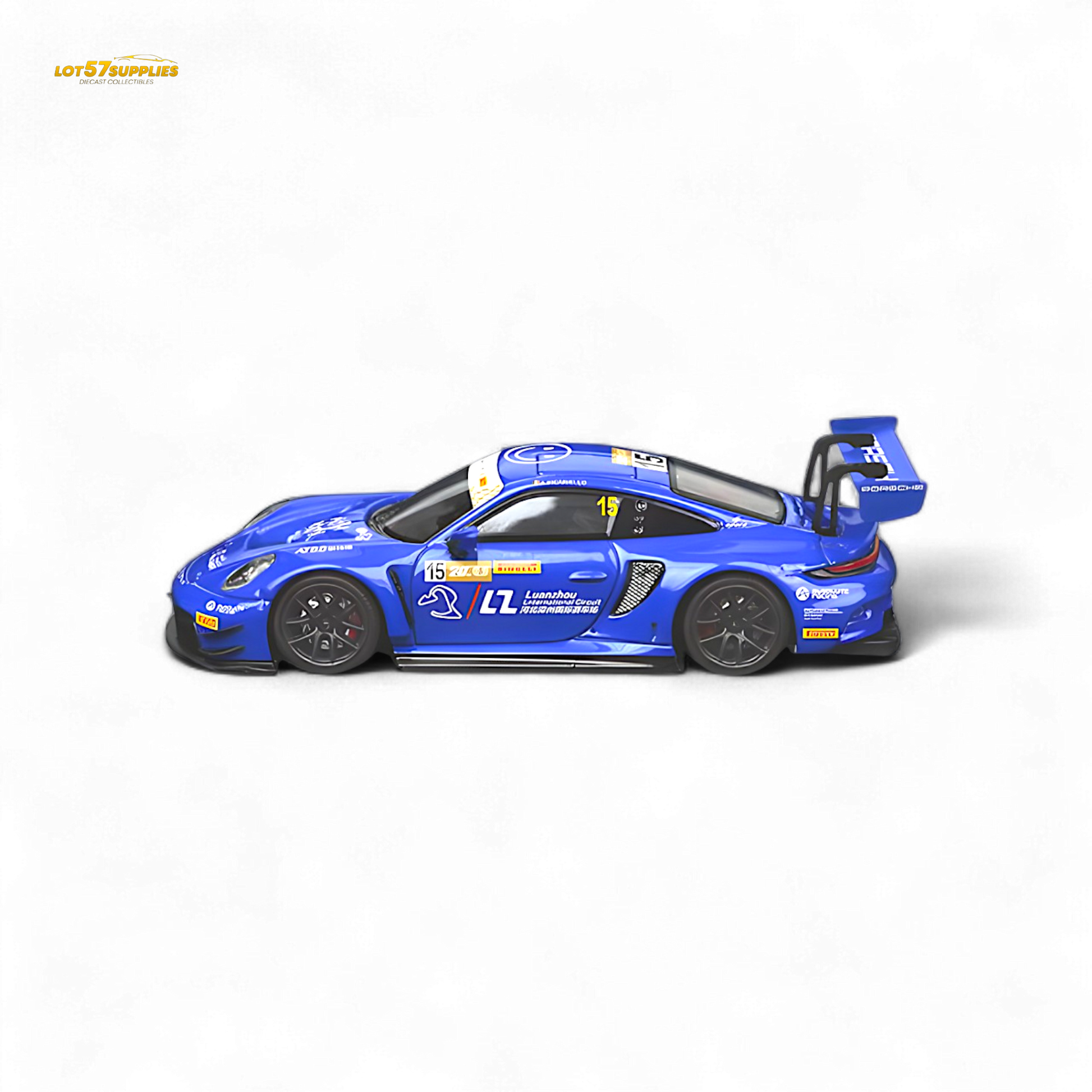 Star Race Porsche 911 GT3 Racing Blue No.15 1:64 - Evergreen Kings