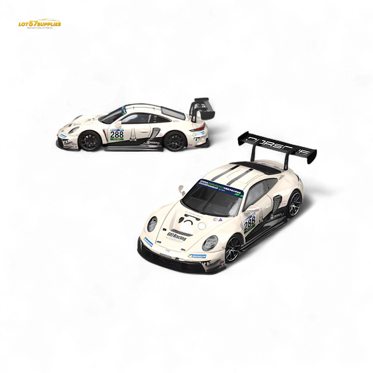 Star Race Porsche 911 GT3 Racing Milky White 1:64 - Evergreen Kings