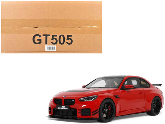 2023 AC Schnitzer ACS2 Sport (BMW M2) Toronto Red with Black Top 1/18 Model Car by GT Spirit