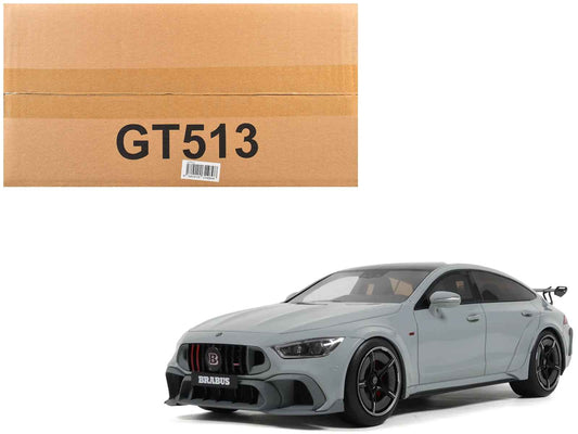 2024 Brabus Rocket 1000 Nardo Gray with Black Top 1/18 Model Car by GT Spirit