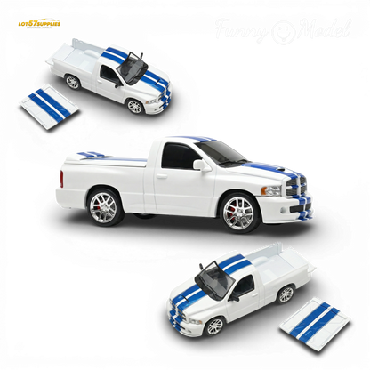 Pre-order Dodge RAM SRT-10 diecast model by Lot57Supplies, 1:64 scale, showcasing detailed design and realistic features.