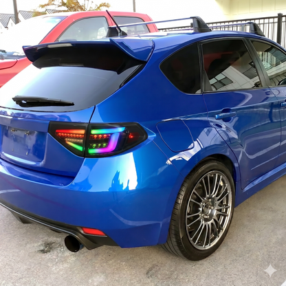 NTXGLOW RGB Tail Lights – 2008-2014 Subaru WRX / STI Hatchback