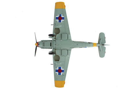 Messerschmitt Bf 109E-3 Fighter Aircraft "White 2 Jan Reznak 13.(slow)/JG 52 Kraznodar USSR" (1943) German Luftwaffe "Air Power Series" 1/48 Diecast Model by Hobby Master