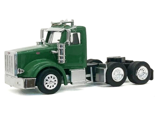 Peterbilt 367 Day Cab Green 1/87 (HO) Scale Plastic Model Car by HO Logistics