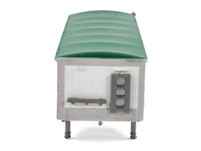 Covered Grain Trailer White with Green Tarp "SunGlo - Cargill" 1/87 (HO) Plastic Model Car by HO Logistics