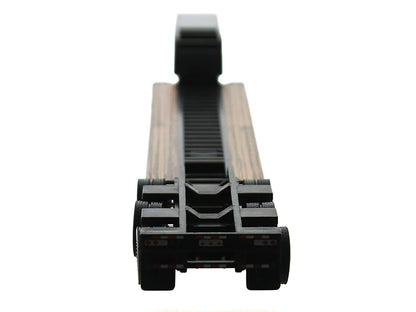 Low Boy Flatbed Trailer Black 1/87 (HO) Plastic Model Car by HO Logistics